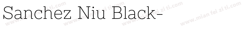 Sanchez Niu Black字体转换